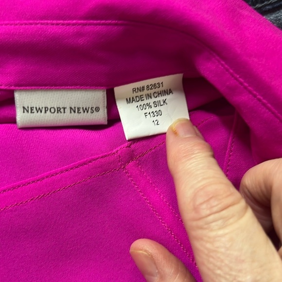 Newport News Silk Shacket - Picture 4 of 5